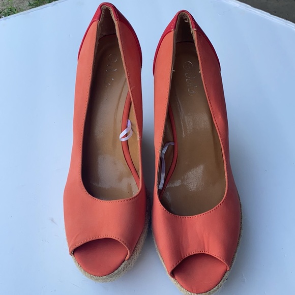 Color block open toe wedge - Picture 2 of 4